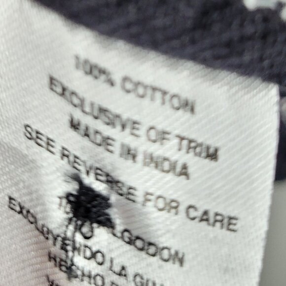 Element black white striped cotton button front short sleeve casual shirt XL - Picture 4 of 6